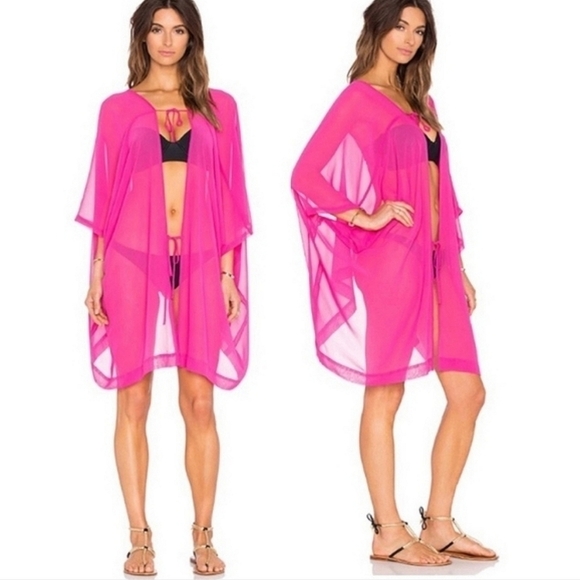 Nwt L' Agent by Agent Provocateur Rosana cover up Pink - Picture 1 of 14